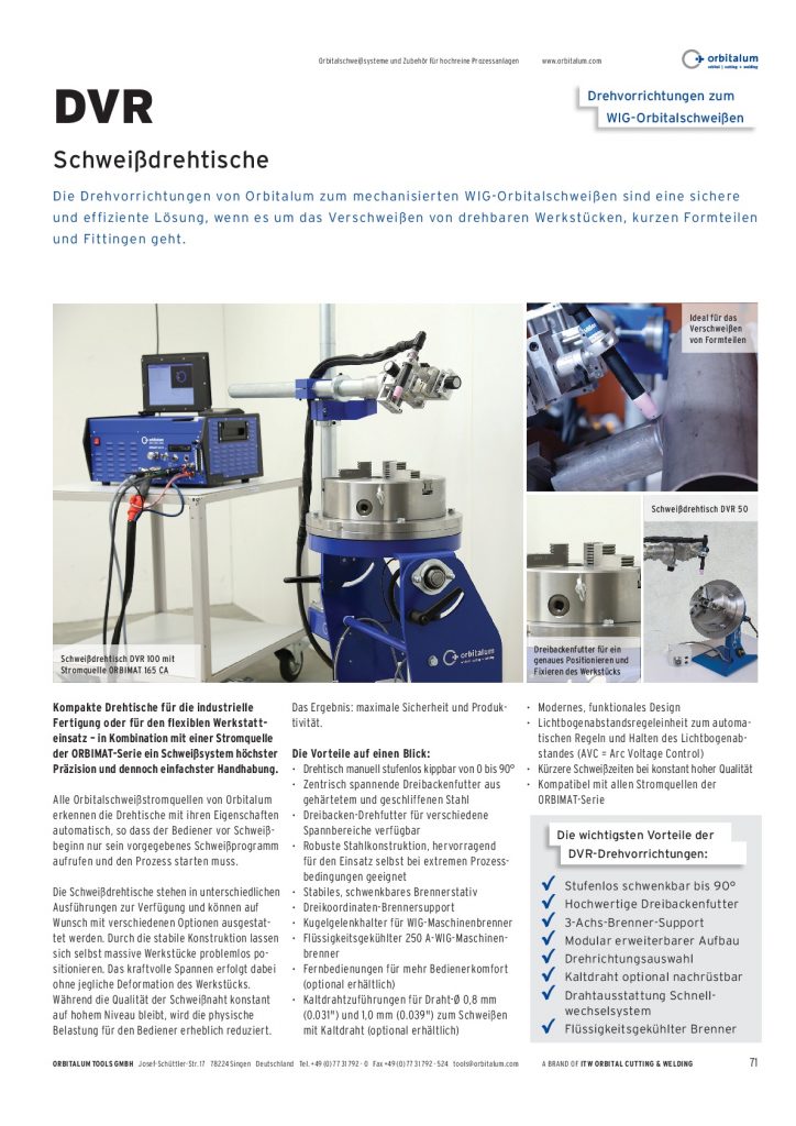 Orbitalschweißen DIWA Gärtner Schweißtechnik GmbH